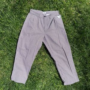 OBEY Fubar Pleated Plaid Pants